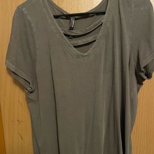 Torrid size 0 vneck cutout top